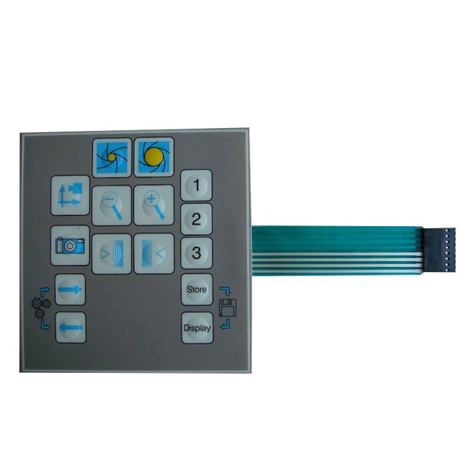 Long-Lasting Film Membrane Switch Household Appliances Braille Tactile Buckle Keyboard Durable Silicone Metal/Rubber Button