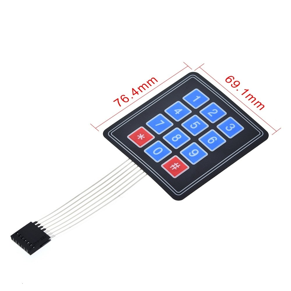 16-Key Membrane Switch Keypad 4x4 4*4 Matrix Array Keyboard for DIY KIT Projects