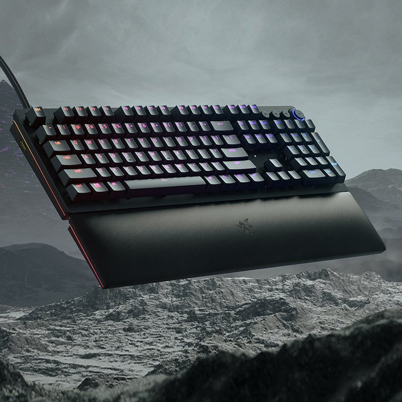 Optical Switches Gaming Keyboard Razer Huntsman V2 Wired Rgb Mechanical Keyboard