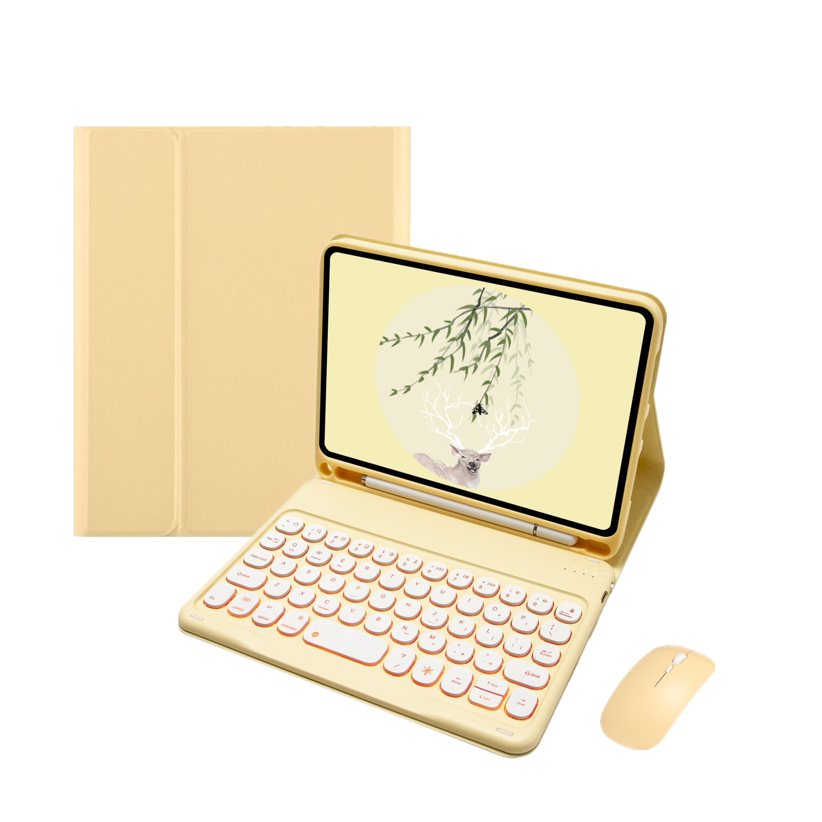 2021 TPU Bumper Keyboard Case for Amazon Kindle Fire HD 10 inch 2021 Cover English BT Keyboard For ipad Mini 6 10 inch Case
