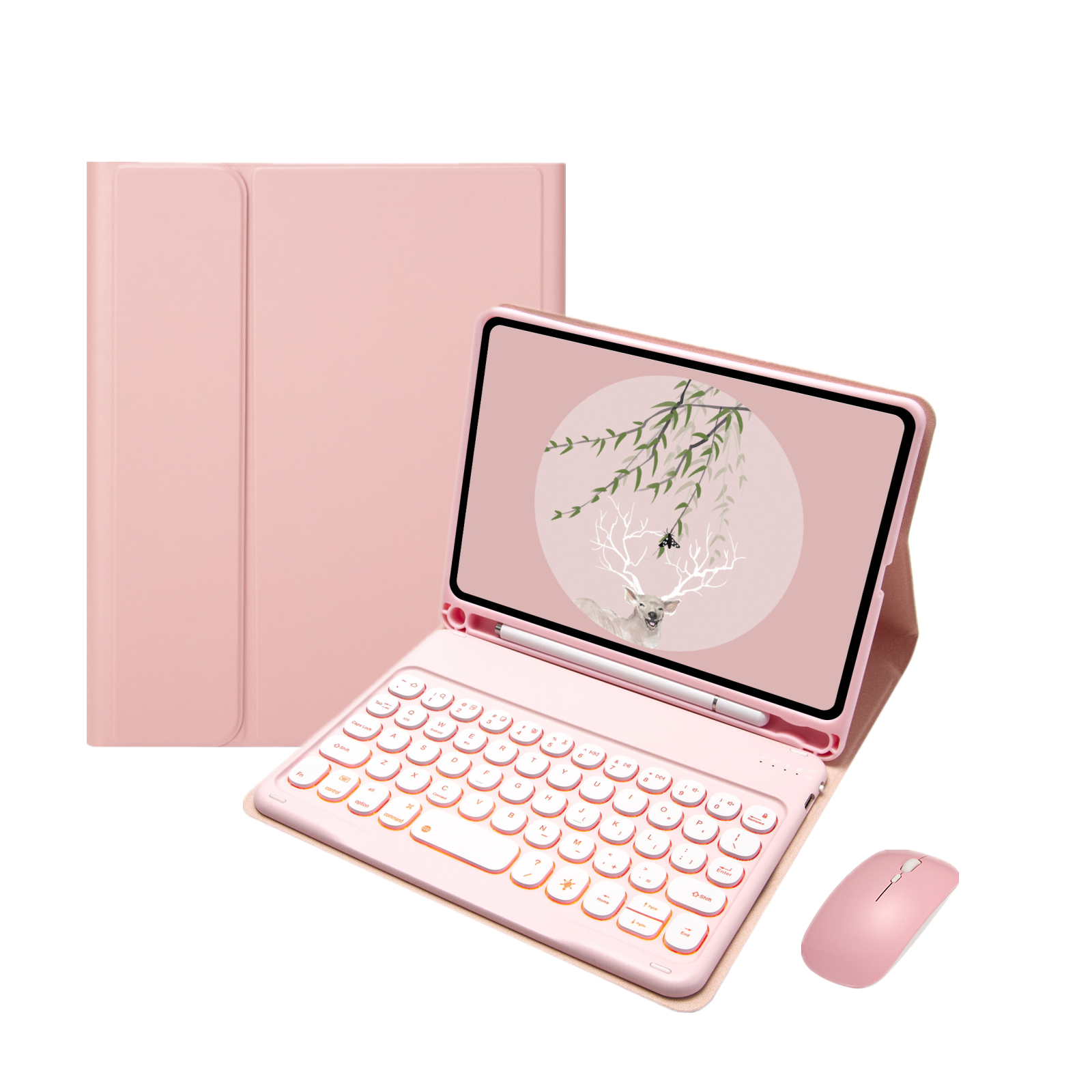 2021 TPU Bumper Keyboard Case for Amazon Kindle Fire HD 10 inch 2021 Cover English BT Keyboard For ipad Mini 6 10 inch Case