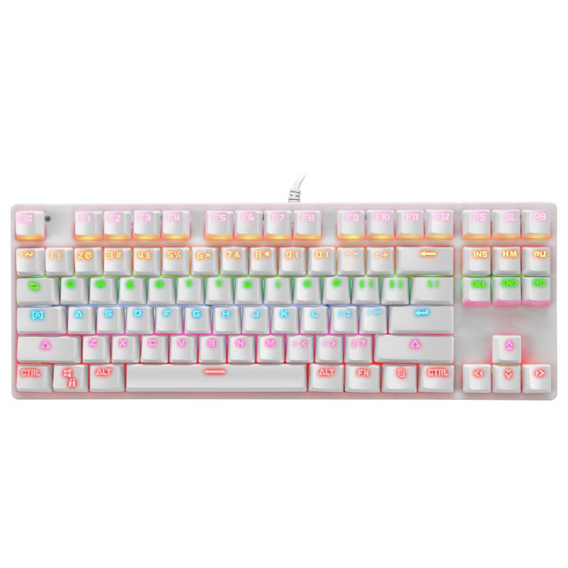 Factory K7 wired TKL 87 keys RGB laptop computer ergonomic keyboard gaming mechanical keyboard