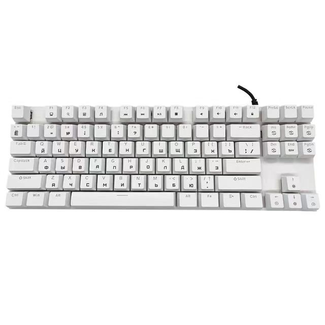 Factory K7 wired TKL 87 keys RGB laptop computer ergonomic keyboard gaming mechanical keyboard