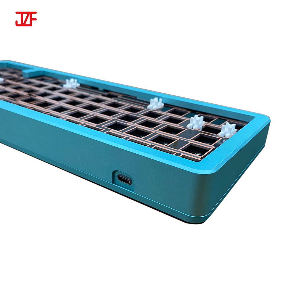 PBT gradient side engraved key cover three mold metal aluminum alloy custom mechanical keyboard DIY60% 61 key pcb