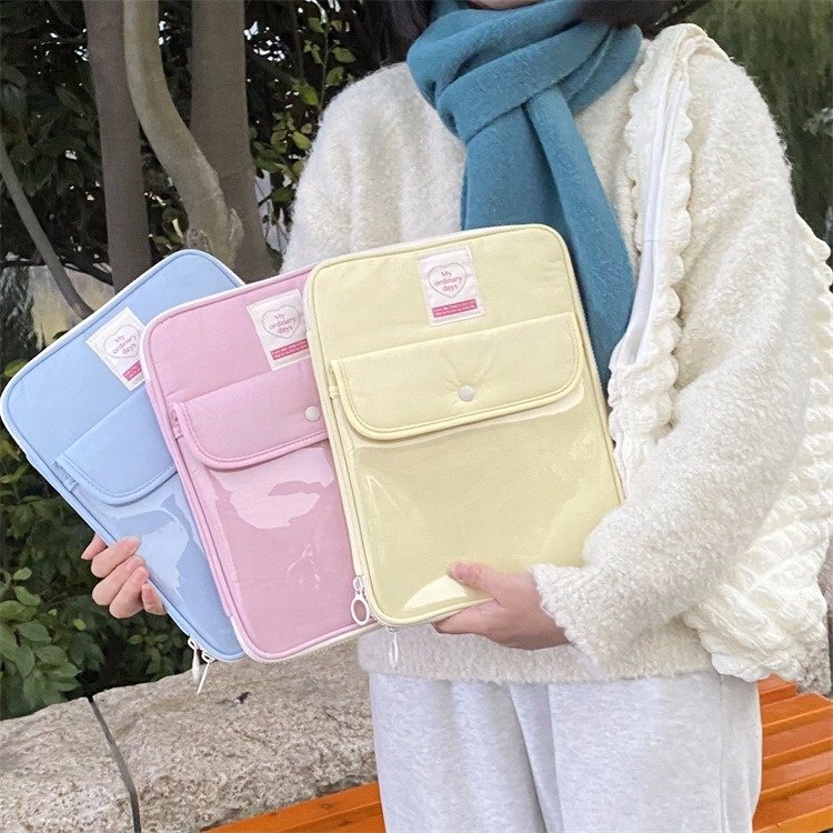 11 14inch Laptop Pouch With Pocket for iPad Tablet Sleeves Galaxy Tab A 10.1 Smart Keyboard Portable Protective Bag