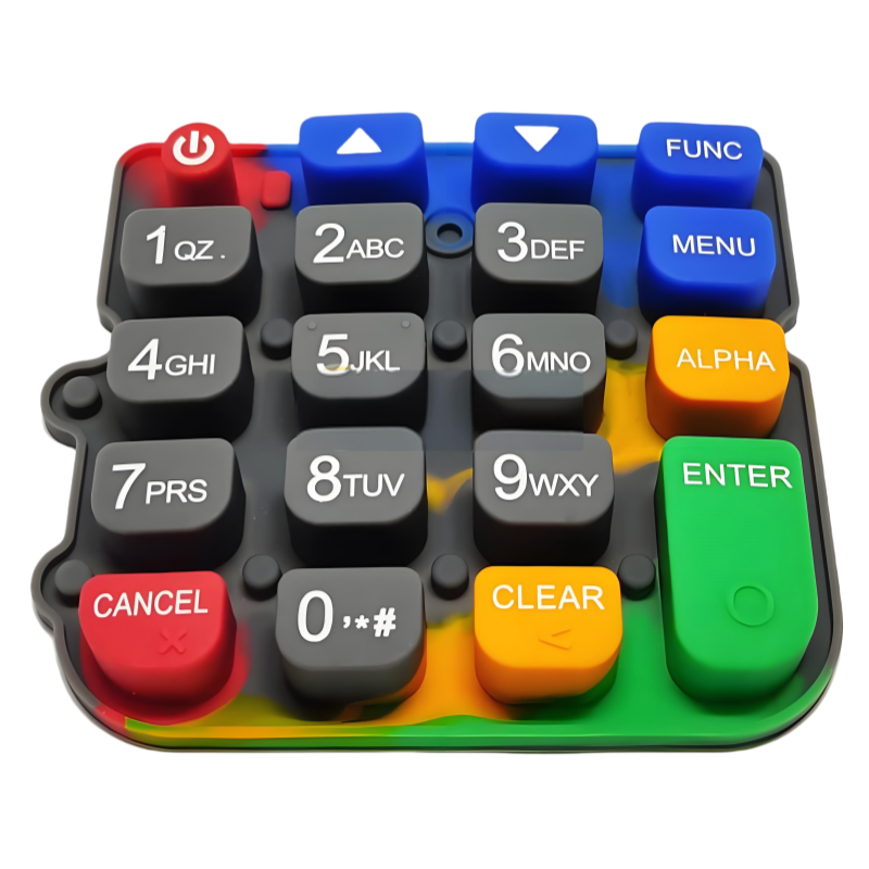 Customized High Quality Silicone Rubber Glow Printing Pill Conductive Switch Control Button Keypad