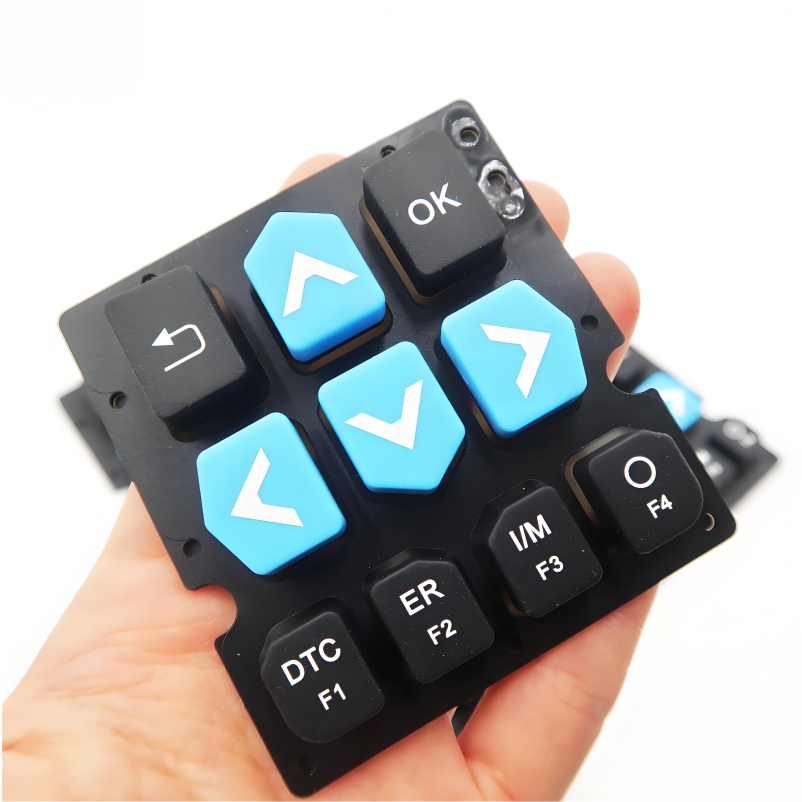 Customized High Quality Silicone Rubber Glow Printing Pill Conductive Switch Control Button Keypad