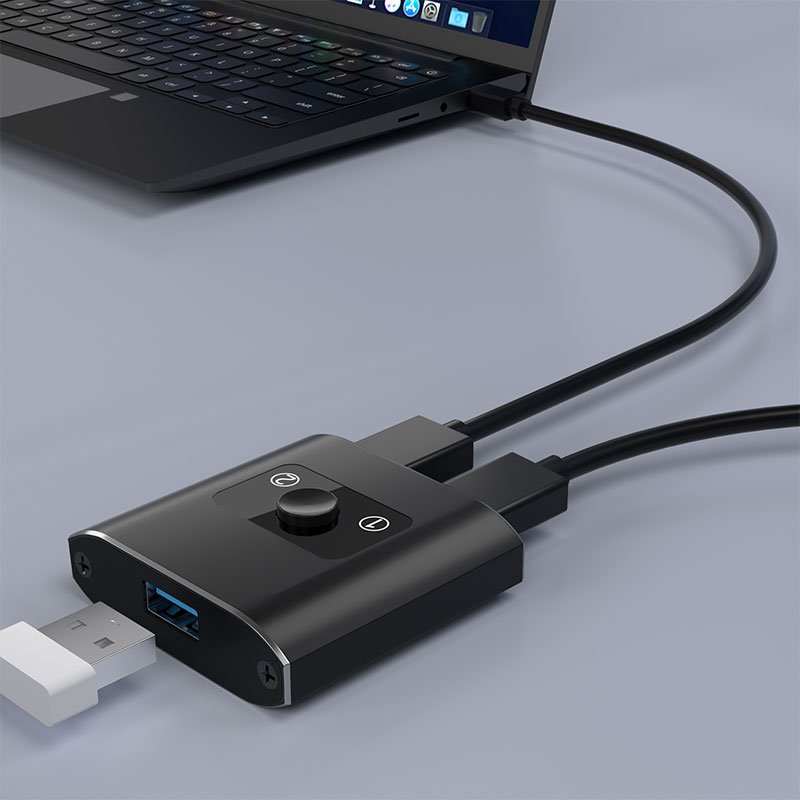 USB 3.0 Switch Selector Bi-Directional USB Switch 2 in 1 out /1 in 2 out USB Switcher for 2 Computers Share Keyboard Mouse