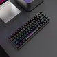 R8 Factory Red Switch 68 Keys Wired Mechanical Keyboard USB Wired Backlit 60% RGB Gaming Keyboards For Pc Computer Laptop
