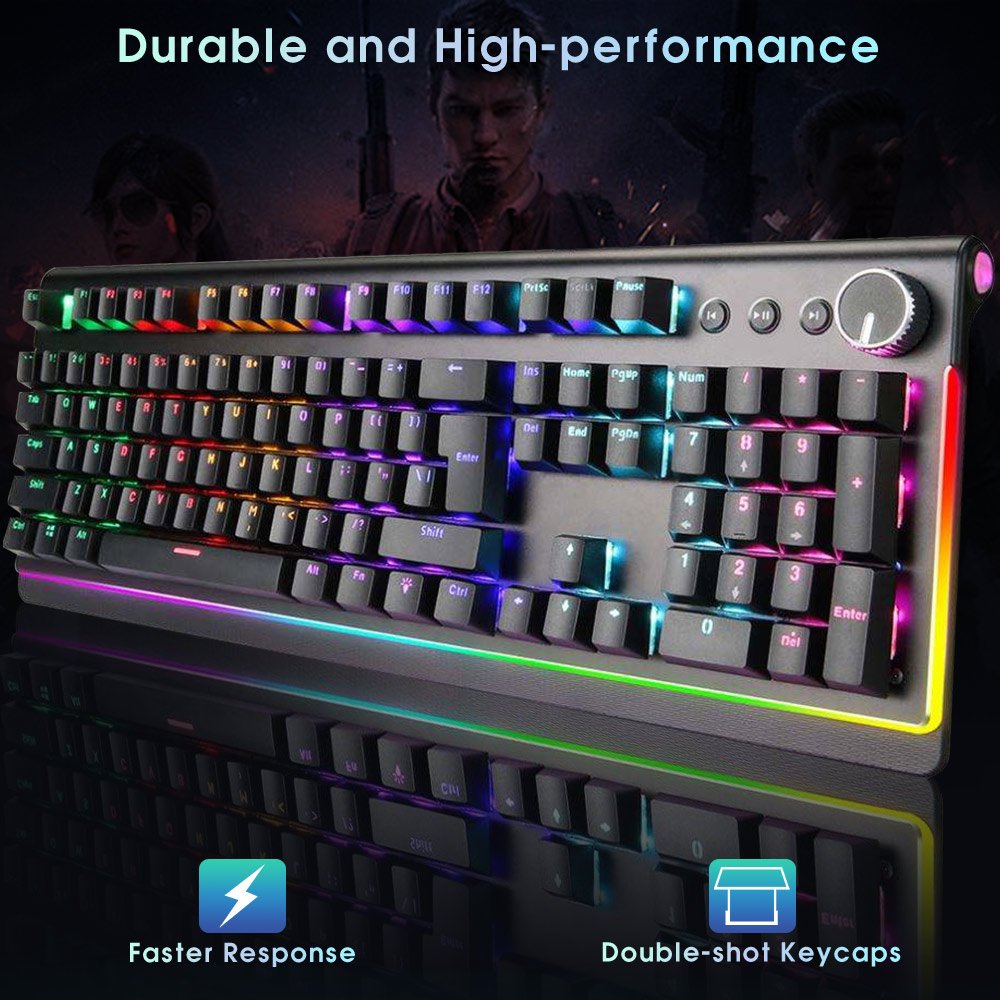 SAMA OEM Gamer Teclado Clavier Gaming Mechanical Keyboard Multimedia Full Anti-Ghosting Wired Computer Keyboard