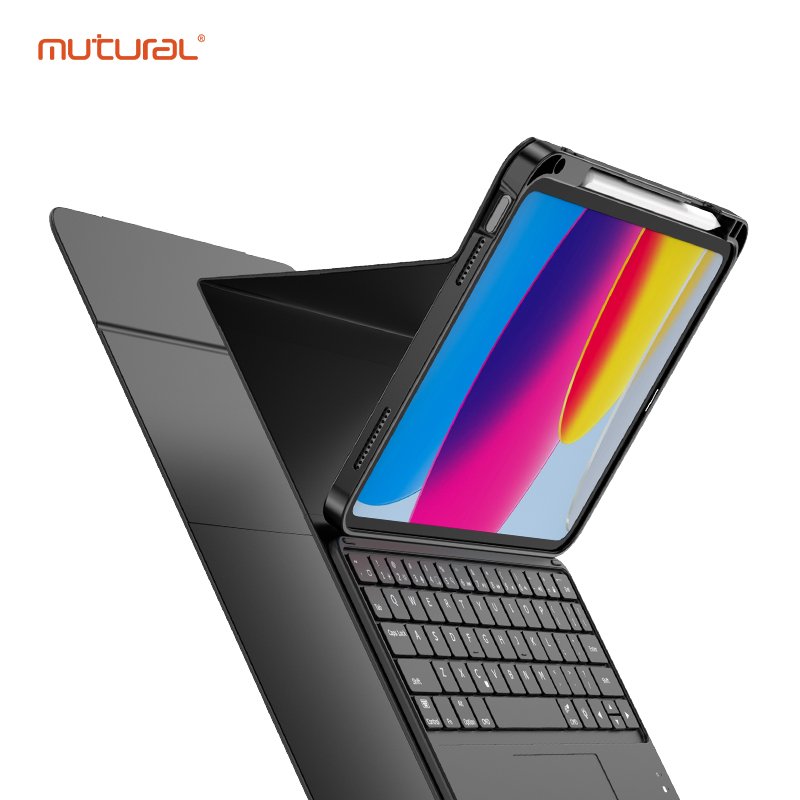 Tablet Case Leather Rechargeable Pen Slot Wireless Touch Keyboard Tablet Cover tooth for iPad Pro 2022
