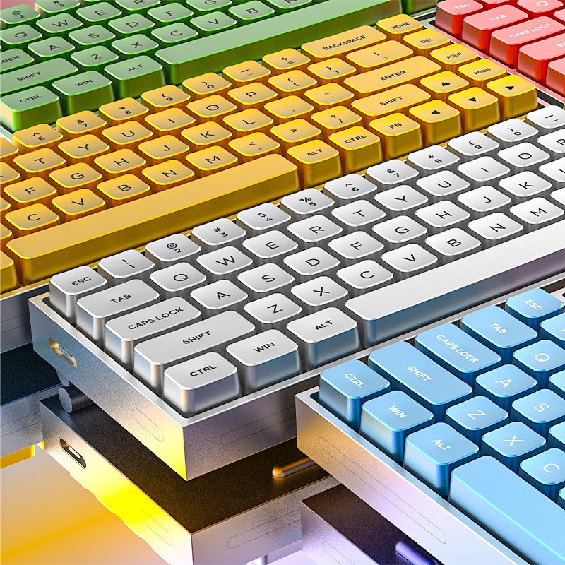 68 Keys Magnetic Switch Mechanical Keyboards Full Aluminium Keycaps Panel RGB Gaming Mechanical Keyboard for Gamer PC Computer