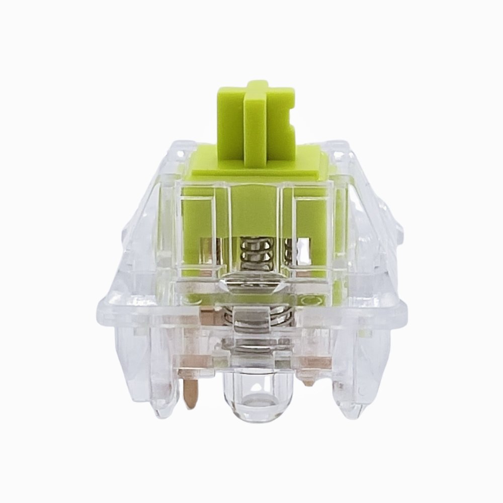 Tecsee Supplier PC Top PC Bottom POM Metal Stem Keyboard Switch Tactile Crystal Lemon Switches