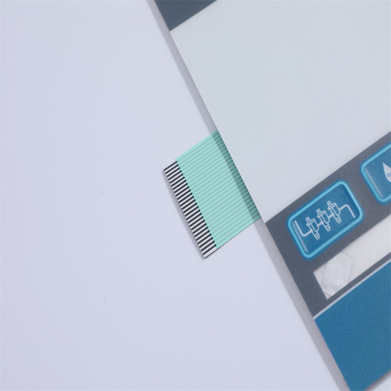Chinese keypad manufacturer backlit membrane panel keyboard membrane switch keypad with side-LED&LGF