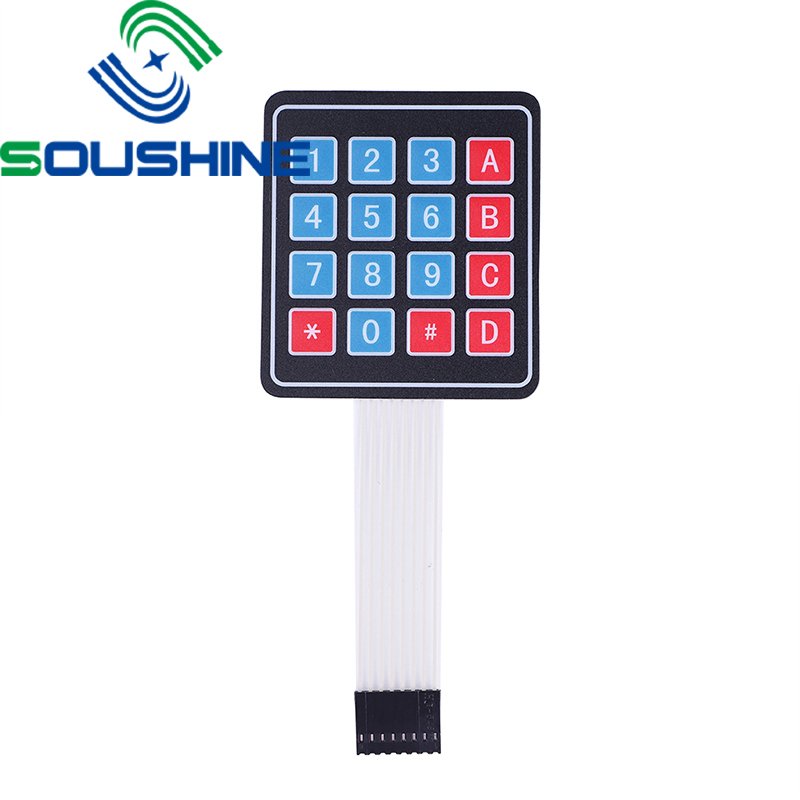 OEM Low price 4x4 backlit keypad Matrix Membrane Switch Keypad