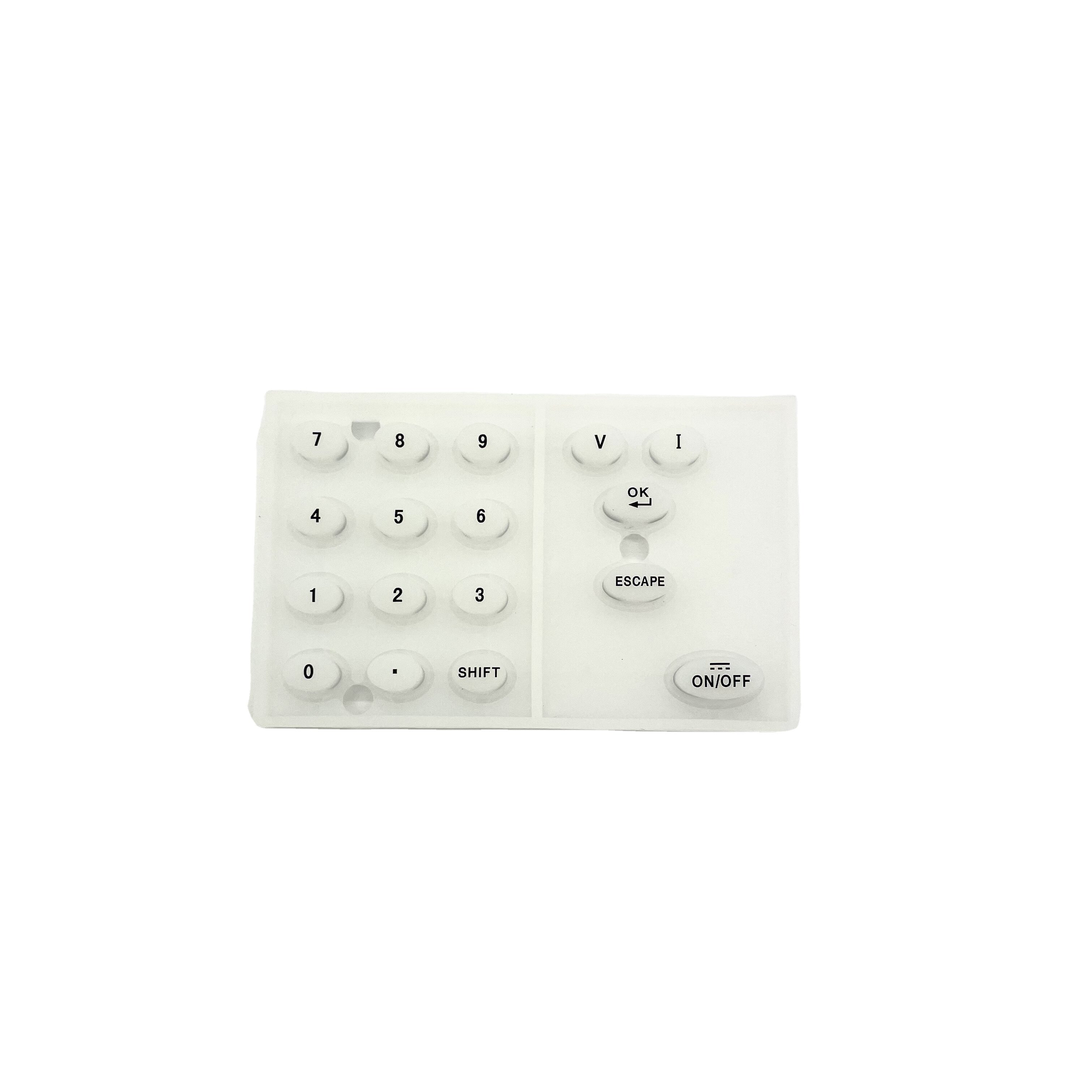 Material & color & Size Custom ODM OEM mold building Silicone Rubber Keypad Push Button Cover Replacement Silicone Rubber Keypad