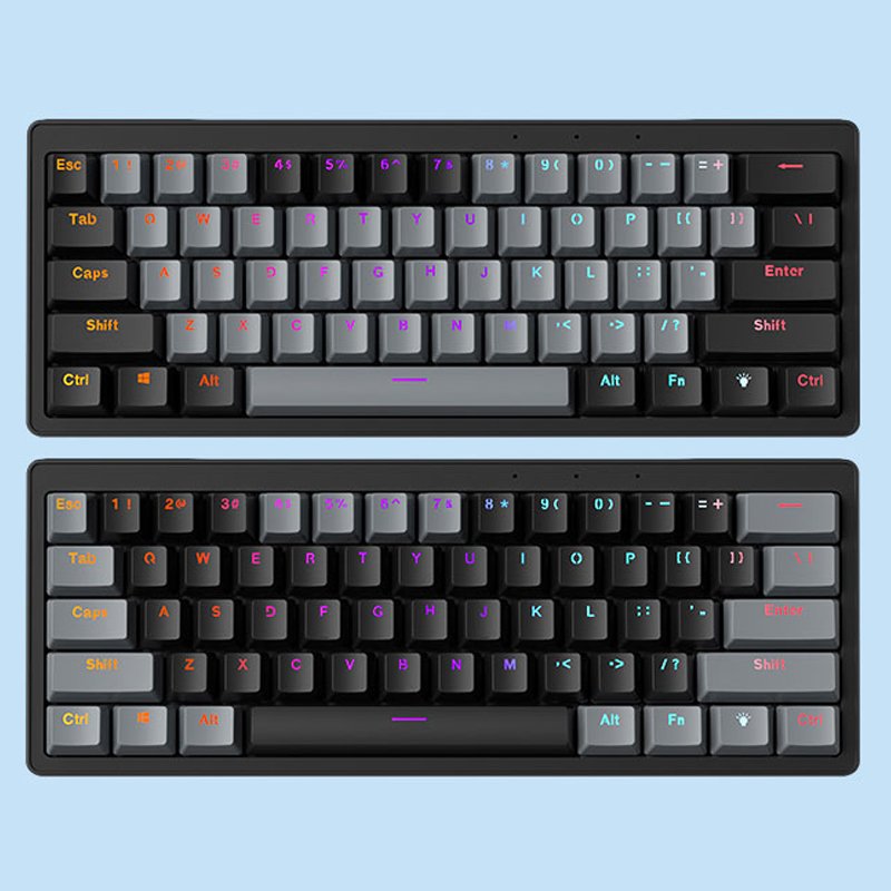 Gasket Mute Switch Spanish 75% 83 TKL Keys USB Wired Hot Swappable RGB Backlit Mechanical Gaming Keyboard For Desktop
