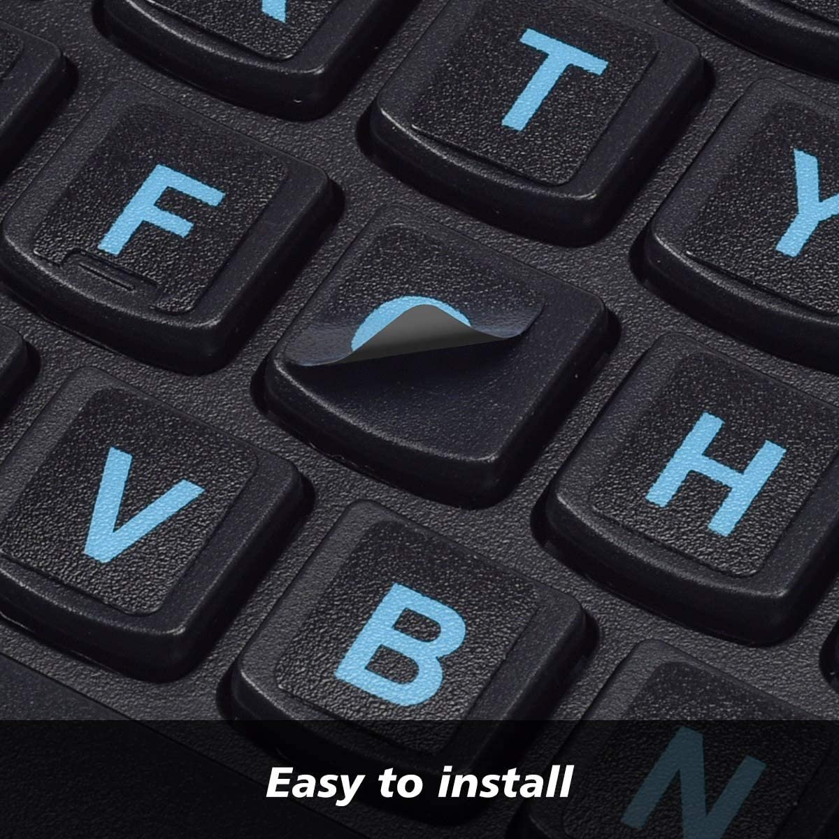 Matte Custom PC Key Sticker Russian Arabic French German Spanish Italian Keyboard Key Cover Sticker For laptop keyboard