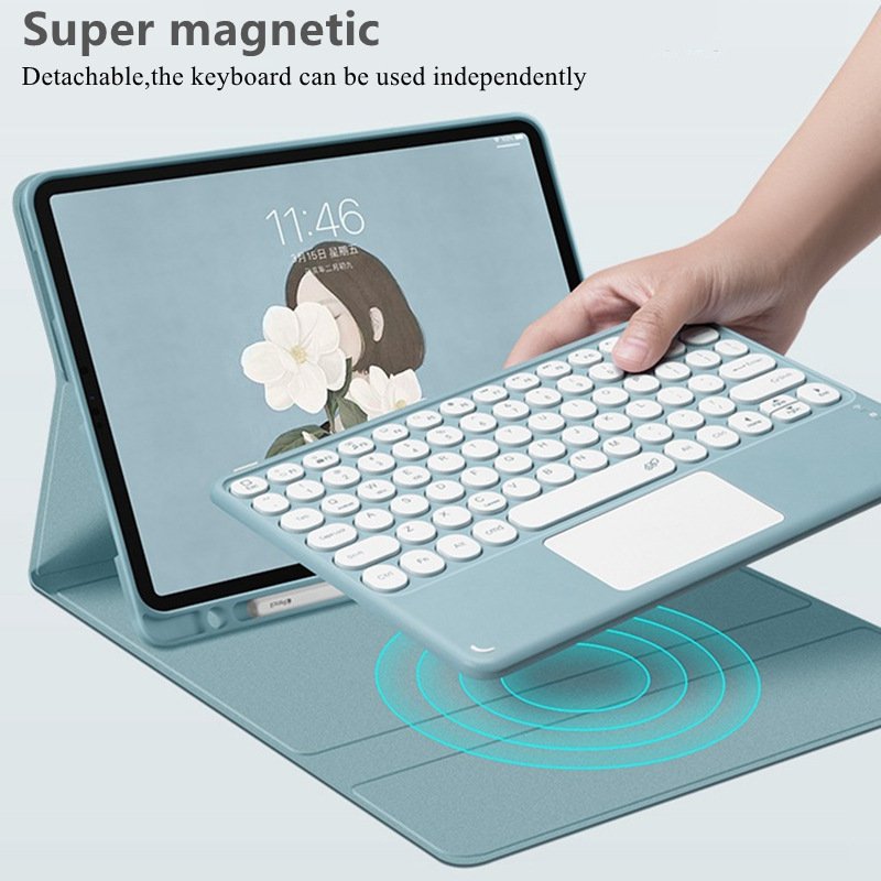 Waterproof Bt Keyboard Case For Ipad 10Th Generation 10.9 Inch 2022 For Apple Magic Keyboard Cover