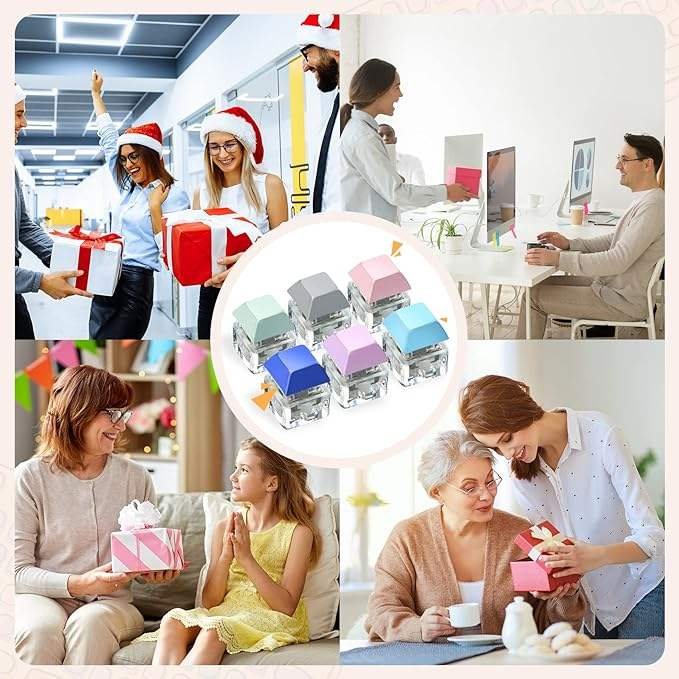 Christmas Gift Stress Relief Figure Keycap Keychain Mechanical Key Fidget for Keychain Decompression Toys