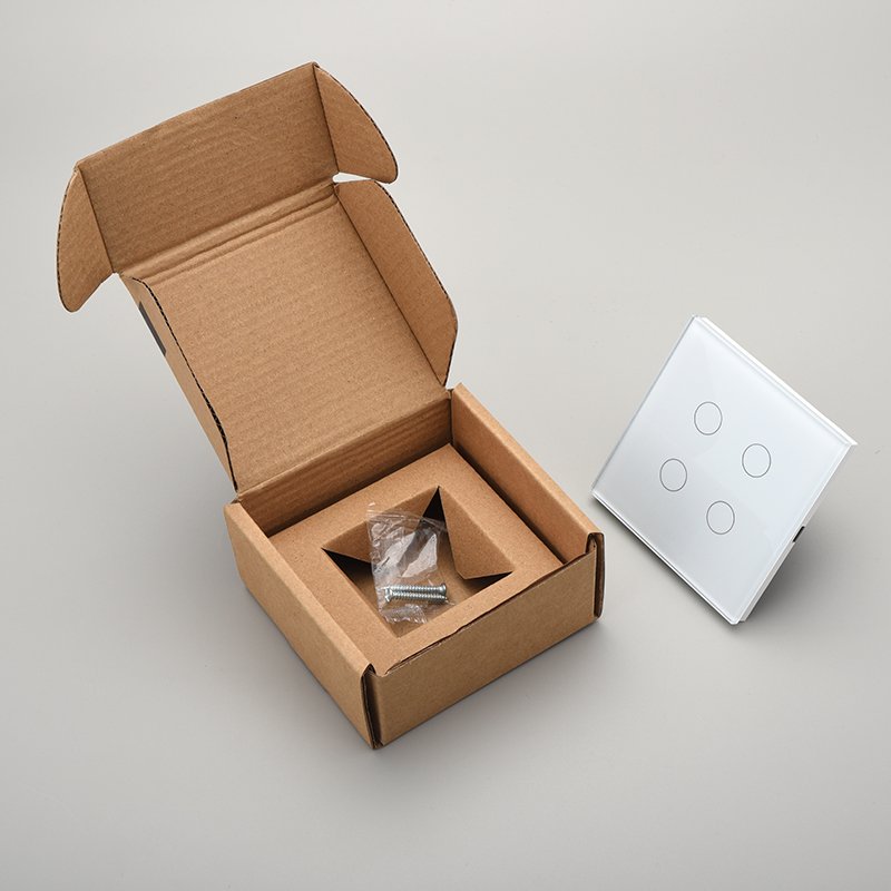 KLASS Zigbee 86 UK EU Alexa Google 1/2/3/4 Gang Switch Smart Wifi Touch Light Switch Home Wall Switch Socket Tuya Smart Life App