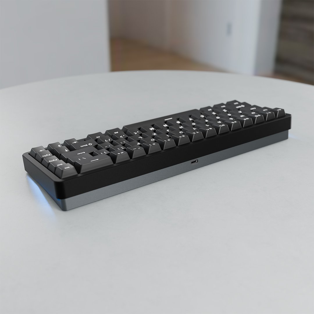 65% Wired Keyboard Aluminum Case Hot Swap Kailh Linear Switches Tri-mode Gaming Keyboard