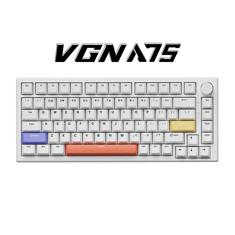 VGN Gradient Colors Side Printing PBT Keycaps Gaming Wired RGB Magnetic Switch VGN A75 Keyboard