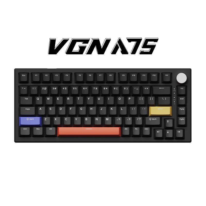 VGN Gradient Colors Side Printing PBT Keycaps Gaming Wired RGB Magnetic Switch VGN A75 Keyboard