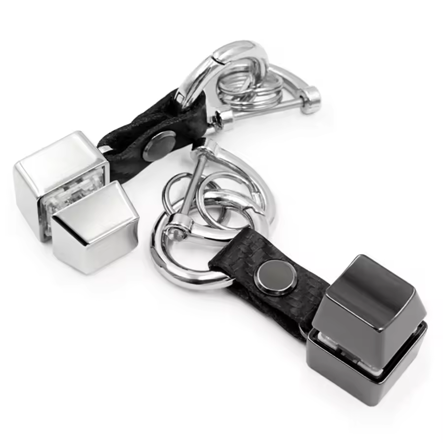 New In Custom Design Logo Mechanical Keyboard Keychain Keycap Relieve Stress Switches Key Chain Metal Decompression Keychain