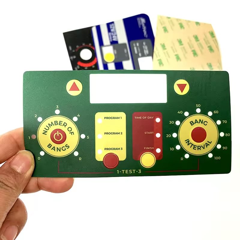 Custom Silk Screen Printed Sticker Front Control Panel Membrane stickers Switch panel label