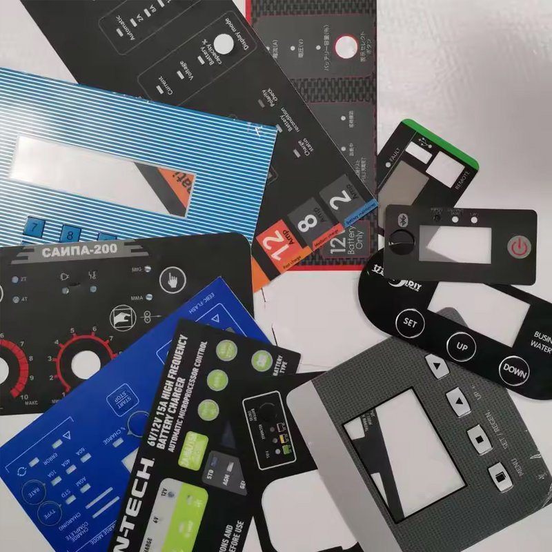 Custom Silk Screen Printed Sticker Front Control Panel Membrane stickers Switch panel label