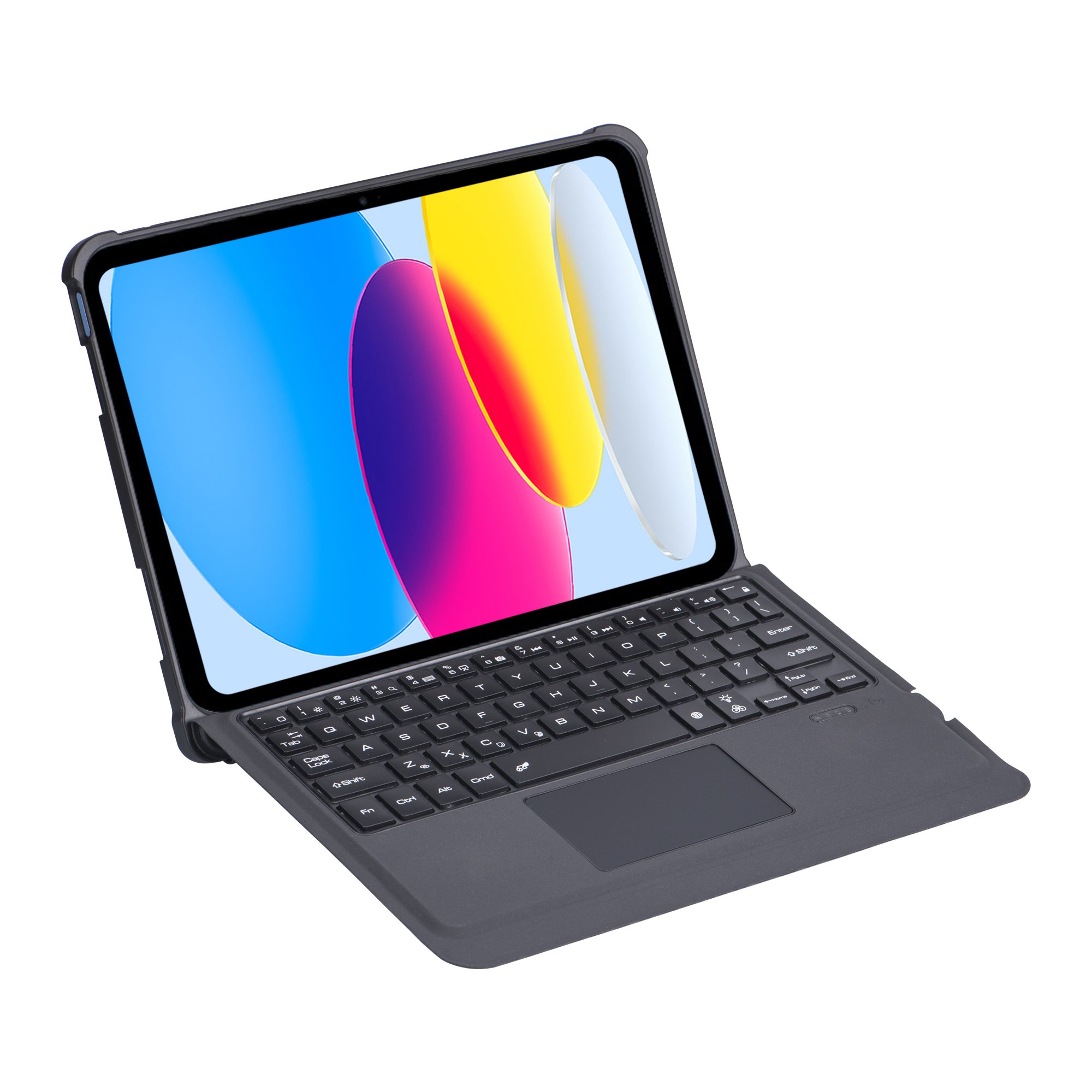Tablet Case TPU Leather Rechargeable Pen Slot Wireless Touch Keyboard Tablet Cover for iPad 10 2022 10.9