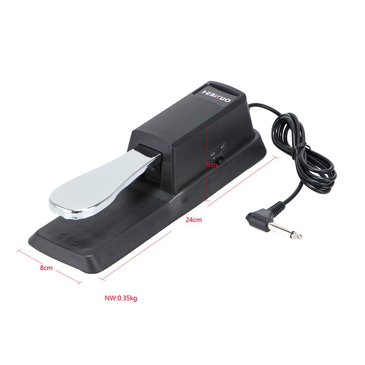 Factory OEM TB100 3 Color wholesale Keyboard Piano Accessories Foot Pedals Digital Sustain Piano Pedal With Polarity Switch