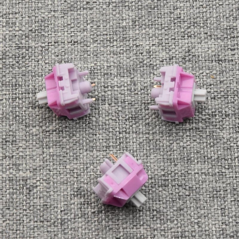 HMX Hibiscus Linear Keyboard Switches Factory Lubed Edition Pressure Mechanical Keyboard Linear Axis Sound Optimization Axis