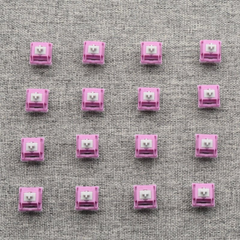 HMX Hibiscus Linear Keyboard Switches Factory Lubed Edition Pressure Mechanical Keyboard Linear Axis Sound Optimization Axis