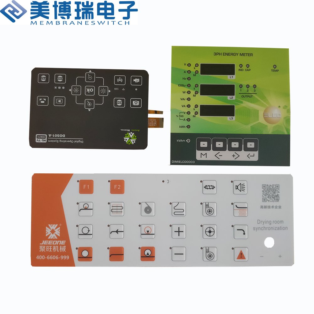 Custom Vandal Proof Membrane Foil Keypad Membrane Switch Oem Manufacturer