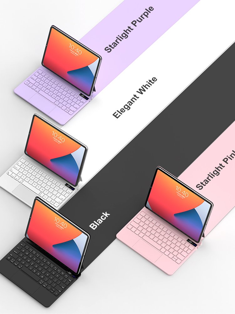 wireless keyboard case for iPad air4/5/6 iPad pro 11inch with touchpad and backlit 2024 Factory Tablet case For iPad cover
