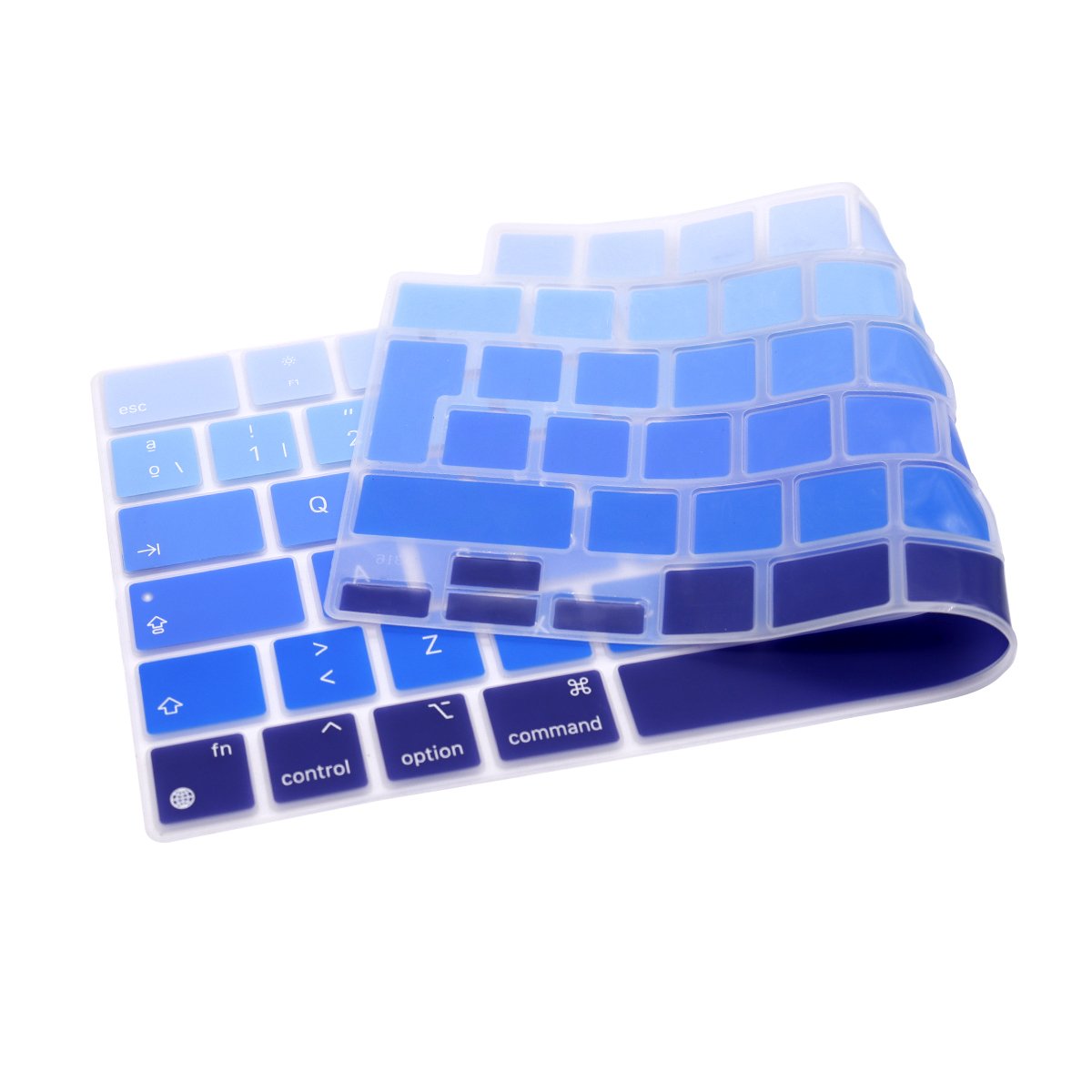 EU Spanish Version Gradient Color Silicone Laptop Keyboard Cover for Macbook Pro 16 A2485(2021) Pro 14 2021(A2442)