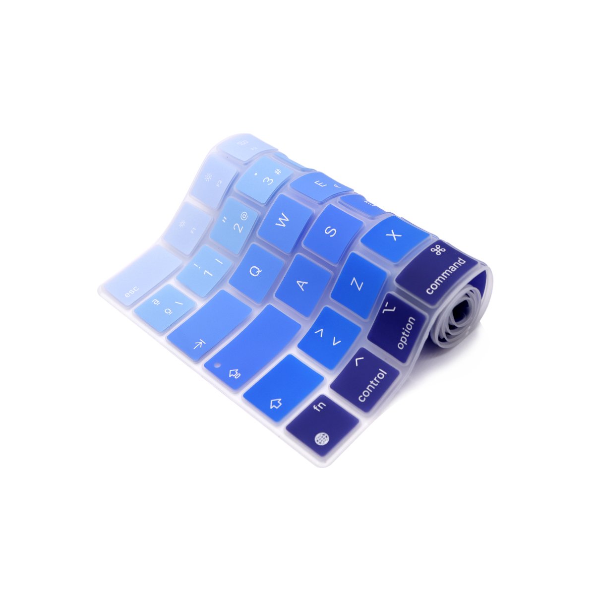EU Spanish Version Gradient Color Silicone Laptop Keyboard Cover for Macbook Pro 16 A2485(2021) Pro 14 2021(A2442)
