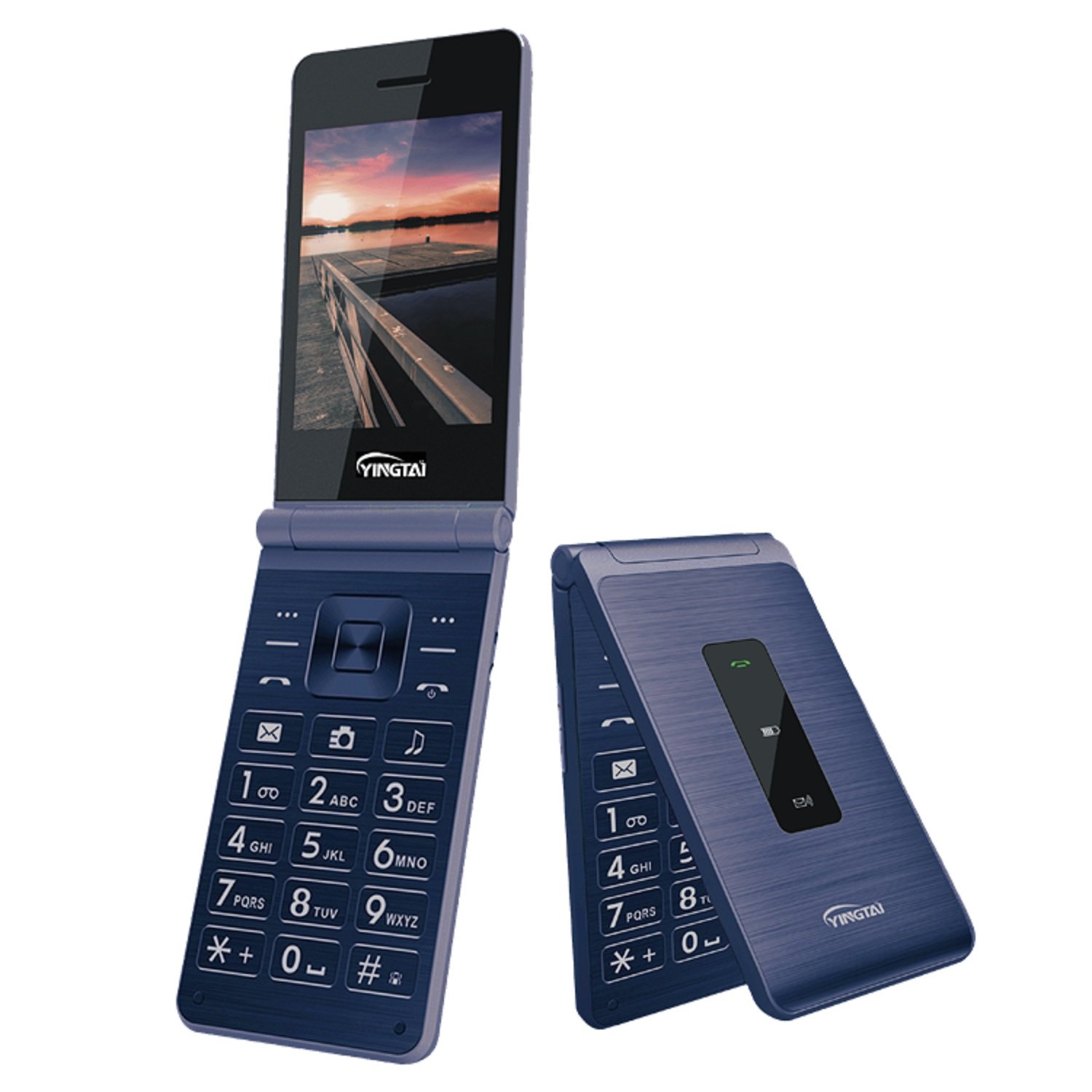 cheap 2.8 inch quad bands large qwerty keyboard basic clamshell cell phones