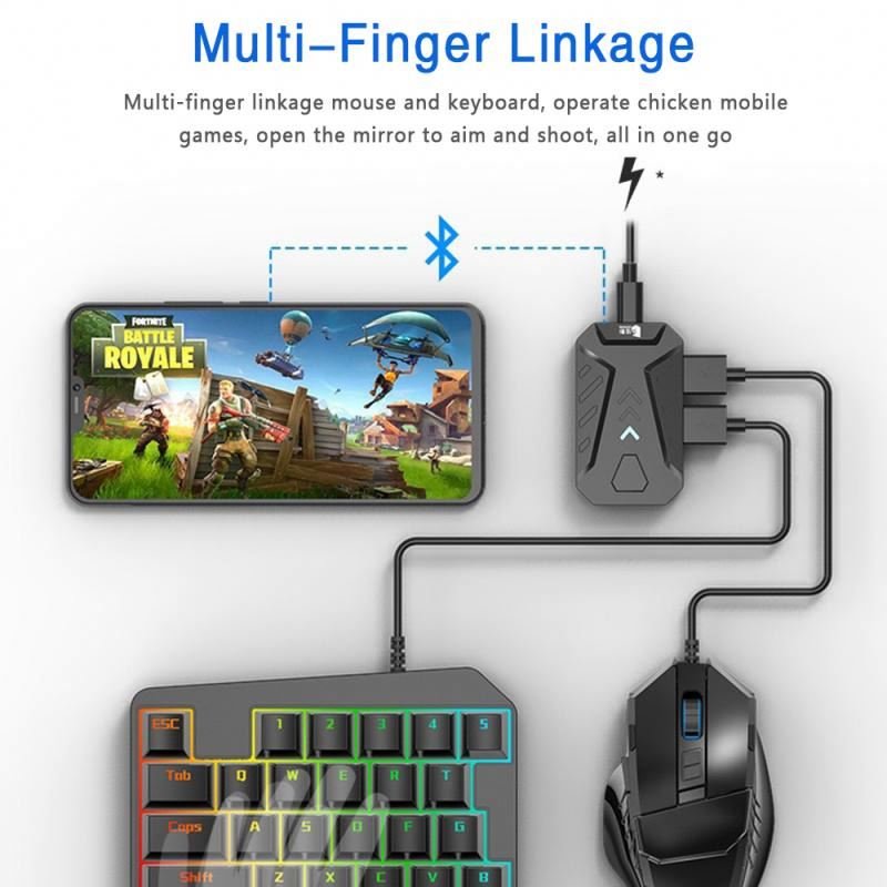 MIX Pro Gaming Converter For Android MIX Pro Eat Chicken Keyboard Mouse Game Blue-tooth Converter