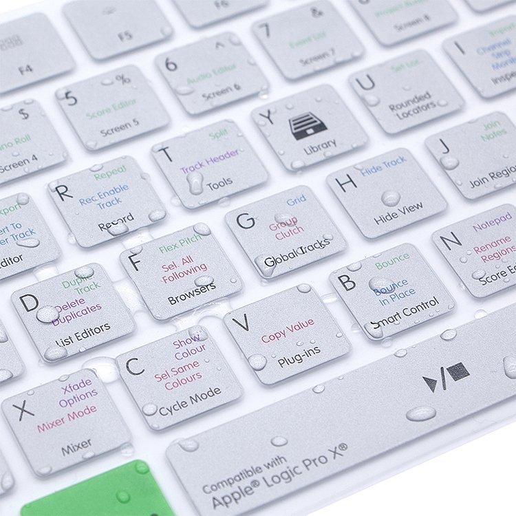 Multilingual Silicone Logic Pro Shortcuts Keyboard Cover Skin for Macbook