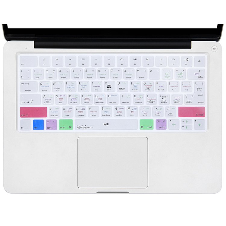 Multilingual Silicone Logic Pro Shortcuts Keyboard Cover Skin for Macbook