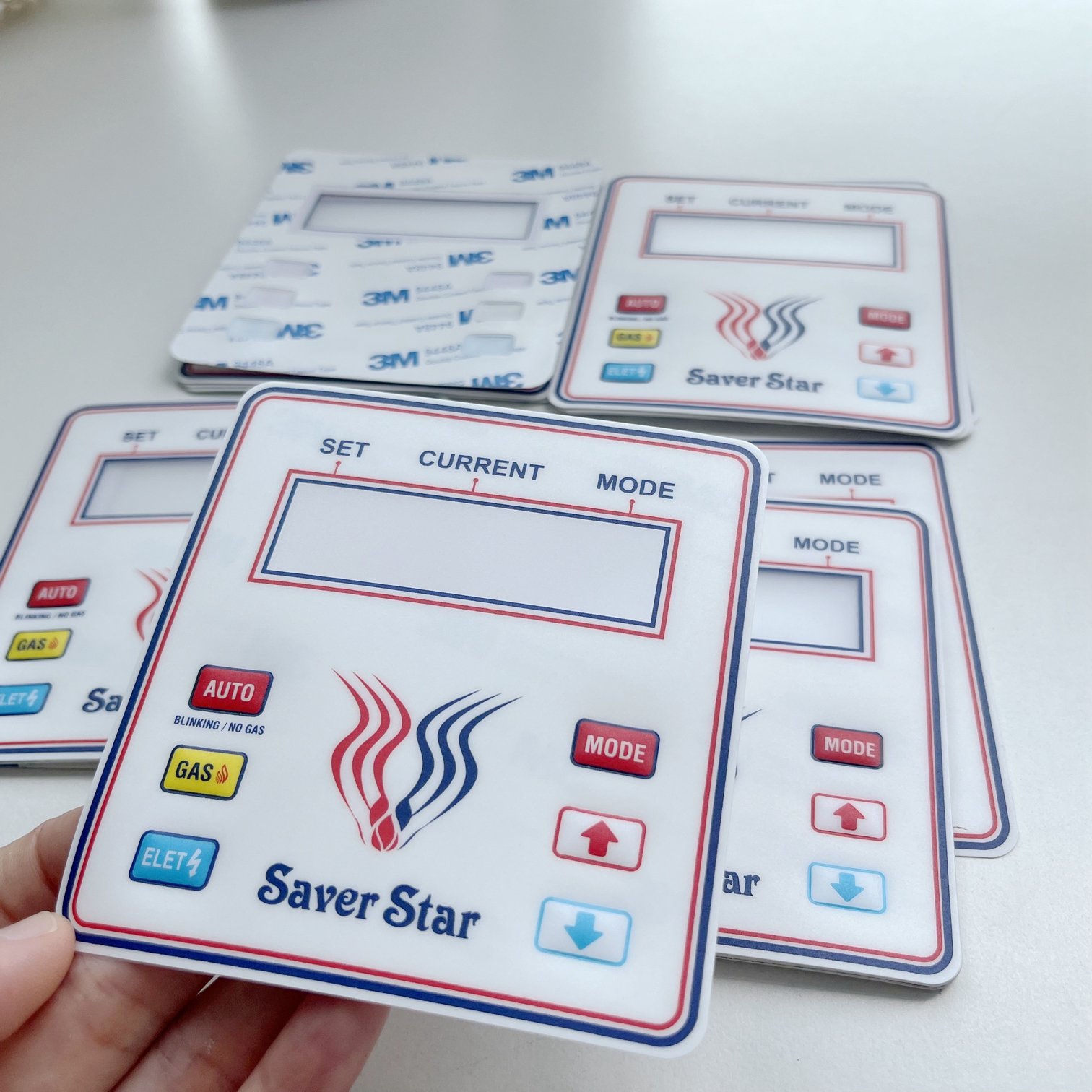 Reverse Printed Velvet Polycarbonate Film Label Control Front Panel Membrane Touch Panel Graphic Overlay Sticker Front Panel