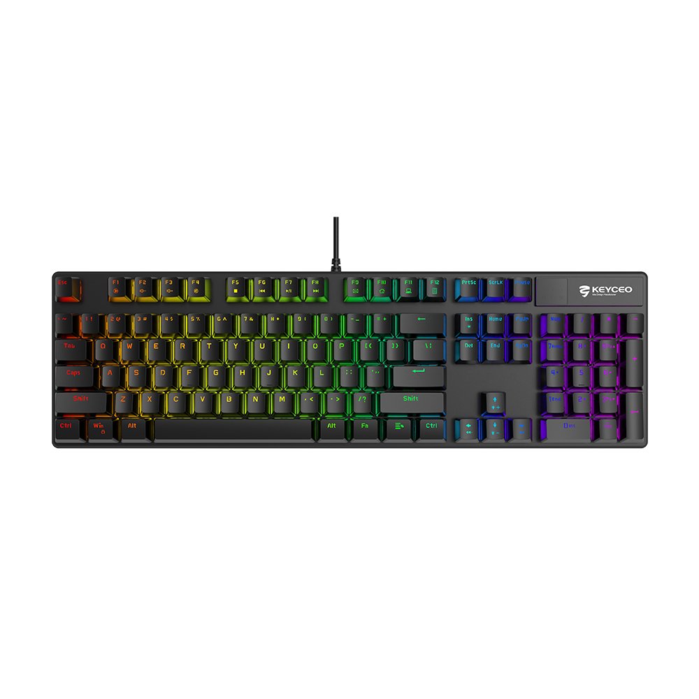USB Mechanical keyboard Customizable Mechanical Switches US English, UK English, German, French, gaming keyboard Wired 104 keys