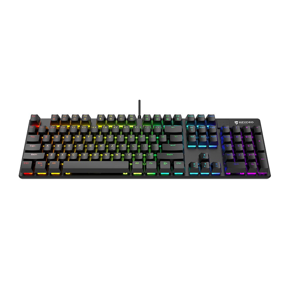 USB Mechanical keyboard Customizable Mechanical Switches US English, UK English, German, French, gaming keyboard Wired 104 keys