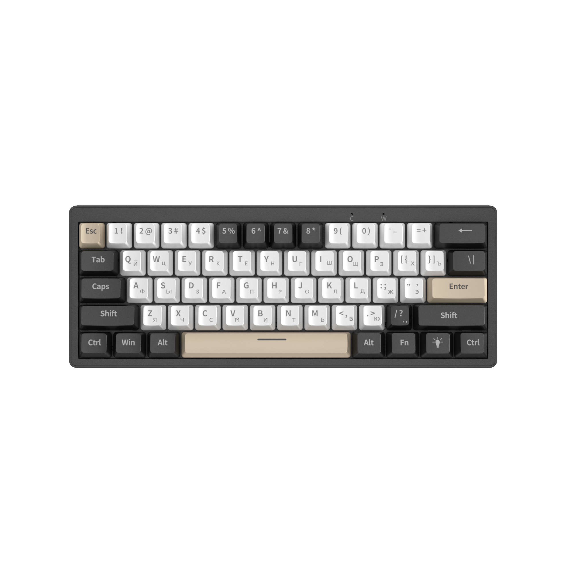 AG61 teclado 60% blue switch Spanish Russian language mini custom rgb mechanical gaming keyboard