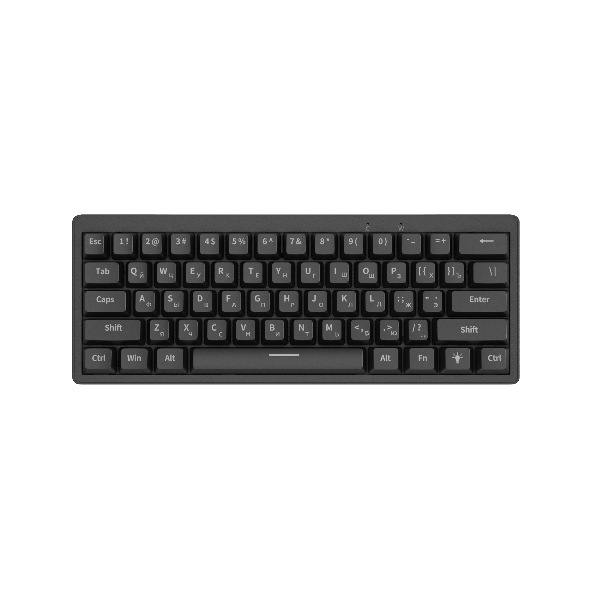 AG61 teclado 60% blue switch Spanish Russian language mini custom rgb mechanical gaming keyboard