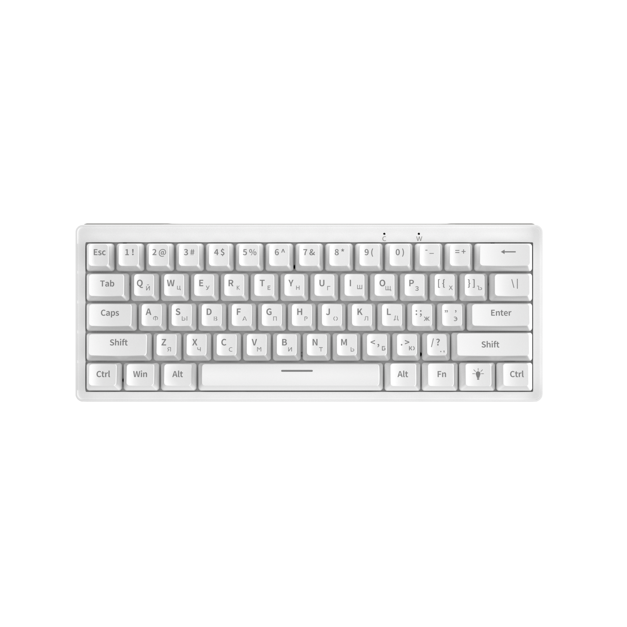 AG61 teclado 60% blue switch Spanish Russian language mini custom rgb mechanical gaming keyboard