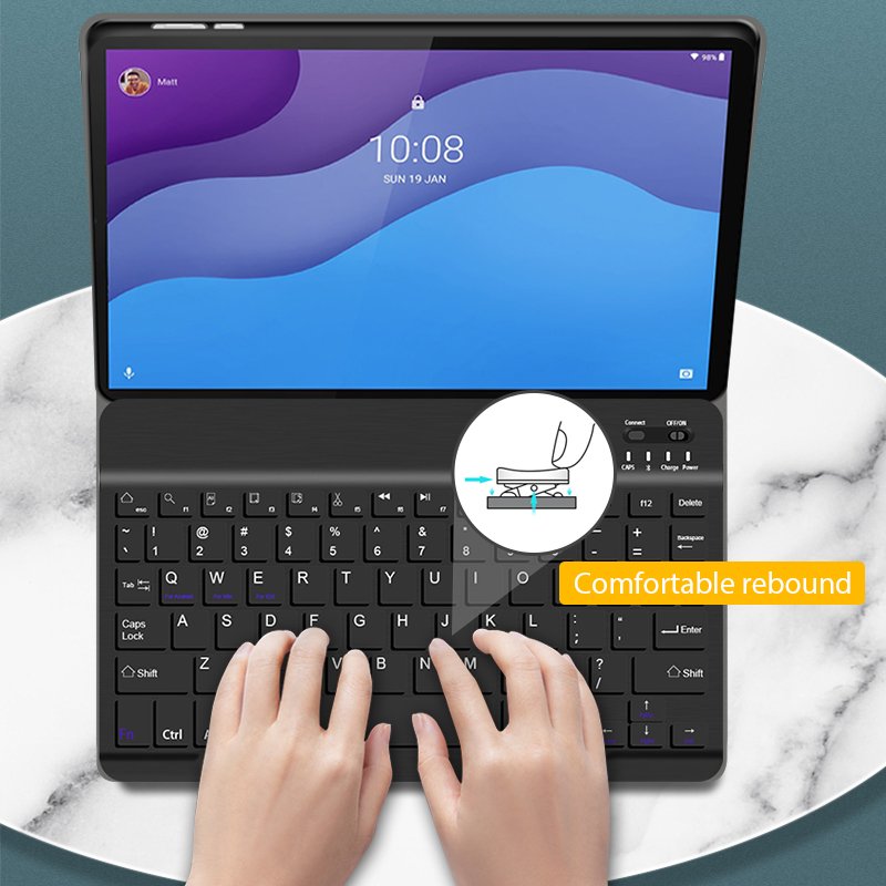 Wireless Keyboard case for Lenovo M10 HD 2nd 2020 TB-X306 cover with detachable magnetic keyboard factory wholesale